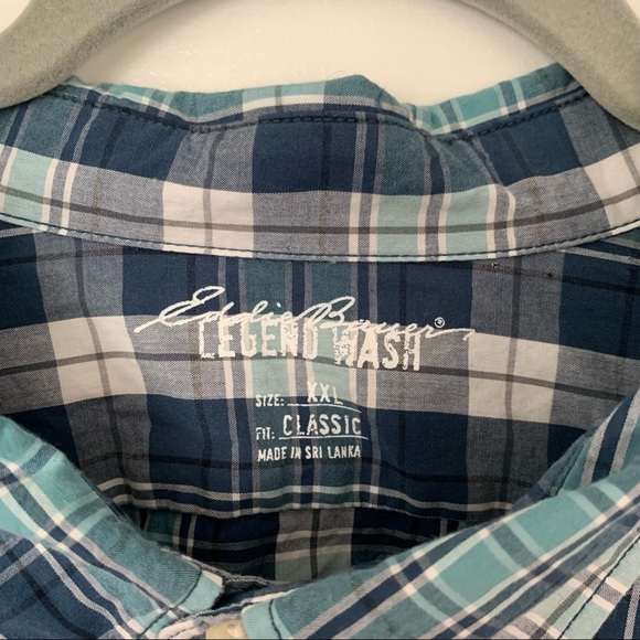 Eddie Bauer Legend Wash Classic LS Plaid
Button Down Shirt Mens XXL - Picture 4 of 9